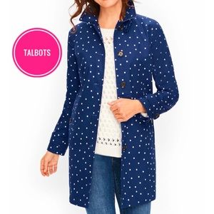Talbots POLKA DOT women’s trench coat Sz 12